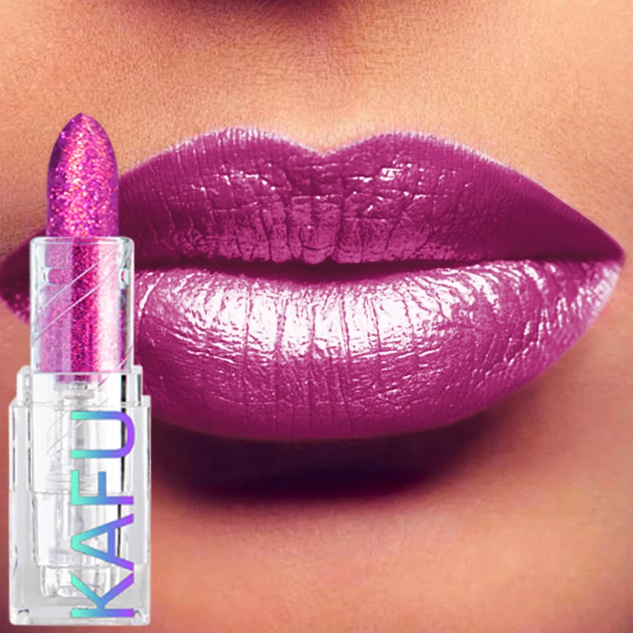 グリッターリップスティック 3 色保湿レッドローズスパークリングシャインリップ高着色リップティント仕上げリップ韓国メイクアップギフト