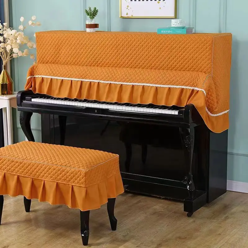 

New Piano Cover Cloth Upright Elegant and Meticulous Dust Cover Simplicity With Cover Dust-Proof Protective Anti-scratch