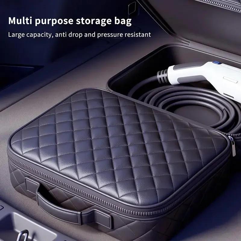 Electric Vehicle Charging Units Storage Bag Heavy Duty Waterproof Organizer for Car Charging Gear