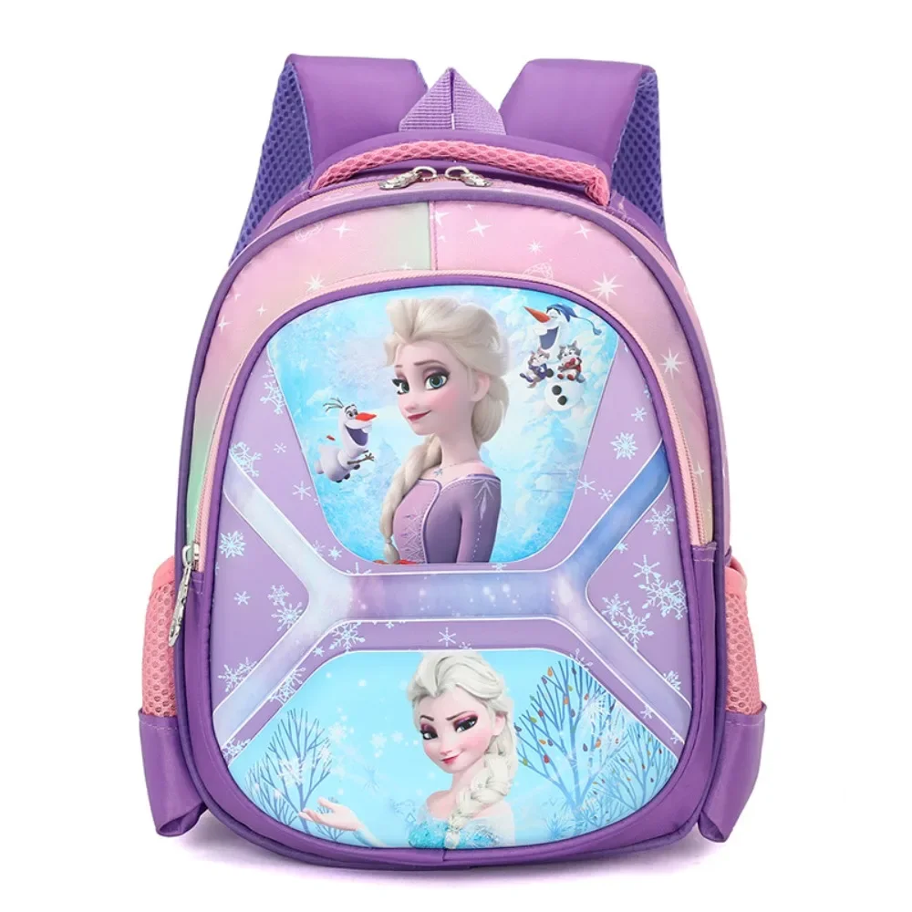 New Exquisite Kindergarten Backpack Popular Cartoon Cute Princess Sofia Elsa Image Lightweight Large Capacity Children Backpack