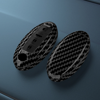 ABS Carbon Fiber Car Key Case Cover Fob For Nissan Qashqai Juke J10 J11 X-Trail T32 T31 Kicks Tiida Pathfinder Note Infiniti