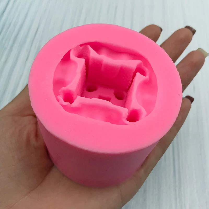 1 piece, 3D three-dimensional castle silicone mold, liquid drip resin mold, handmade decorative ornaments