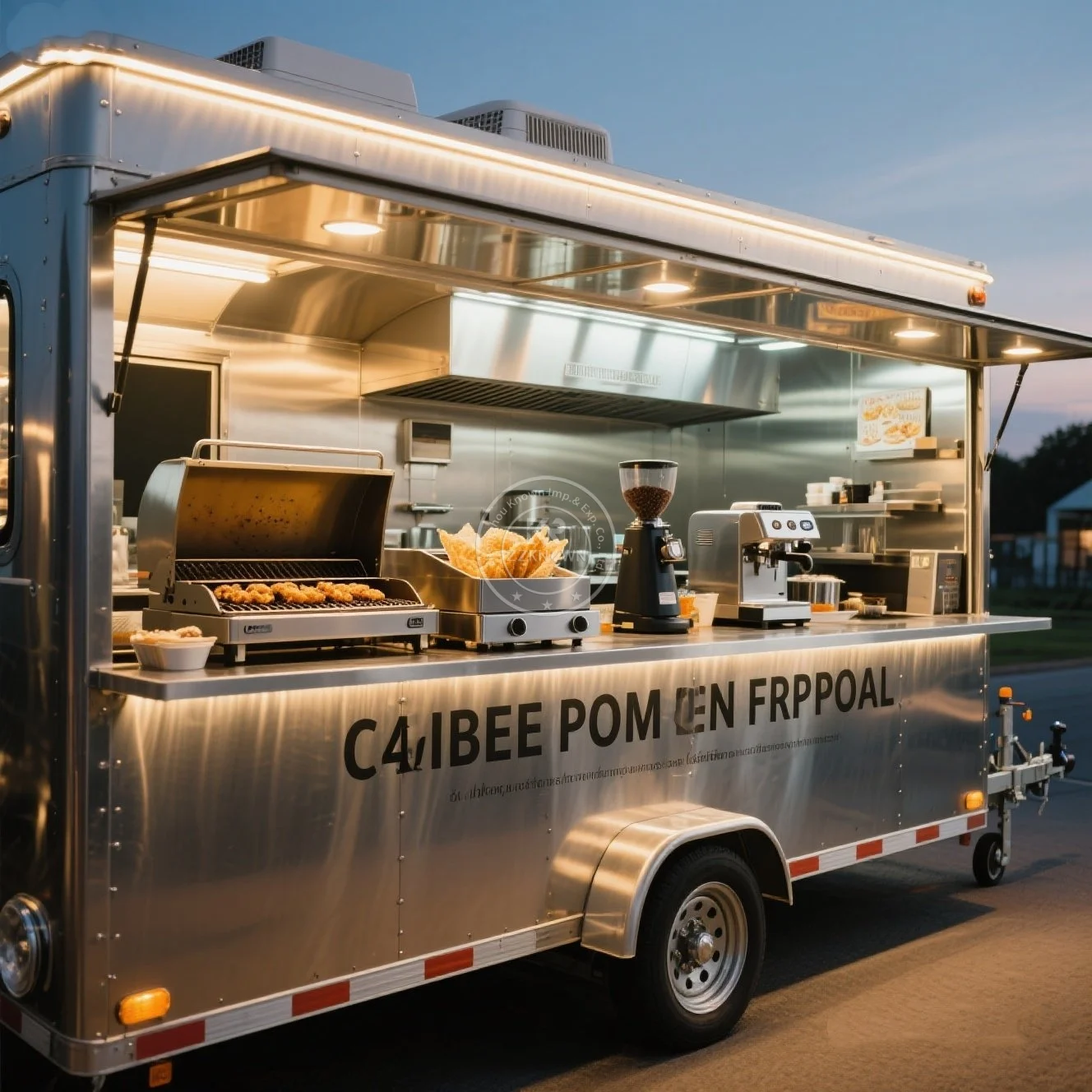 

Street Ice Cream Cart Mobile Pizza Ice Cream Cart Concession Fast Food Trailer Mobile Food Truck With Caravan accessories