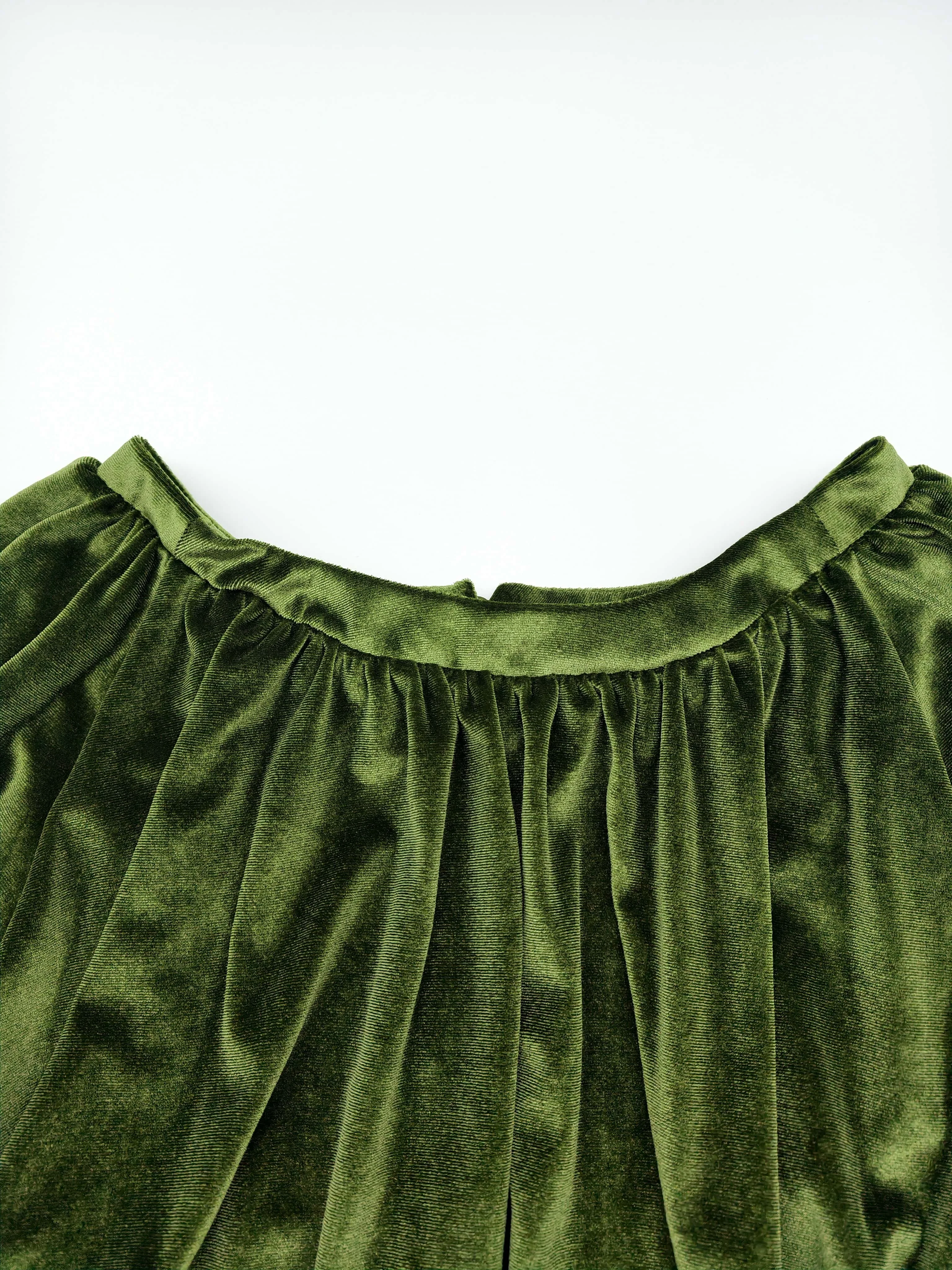 Aurelia Velvet Gathered Blouse Se142cf419dcd494489b6c02a2c3458730