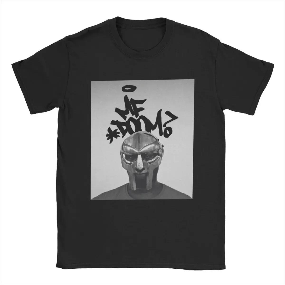 Vintage Dead Masked Man Called Madvillain Singer Mf Dooms Madlib T-Shirt for Men Cotton T Shirt Short Sleeve Tees Original Tops