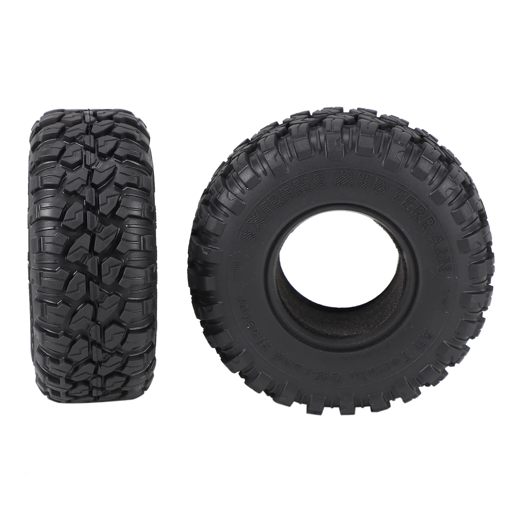 4PCS 118mm 2.2 Inch Rubber Tire Wheel Tyre for 1/10 RC Crawler Car Axial SCX10 Wraith Capra RR10 Traxxas TRX4 D90