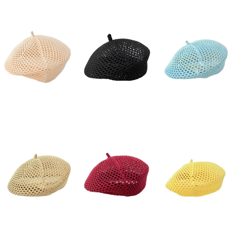 Raffia Hat Hollowout Sun Cap For Women Vacation Trip Photography Essential Y166