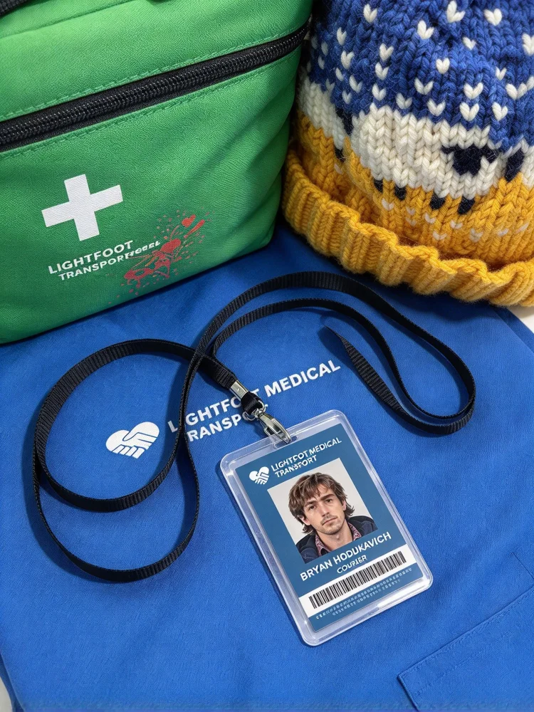 New Resident Evil BrYan HoduKavich Movie ID Lanyard Cosplay Prop Halloween Costume Accessory MediCal Transport Courier Card