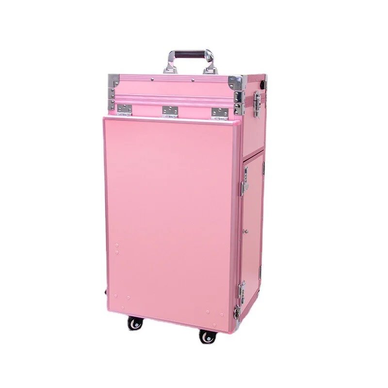 

Mobile makeup trolley case folding table