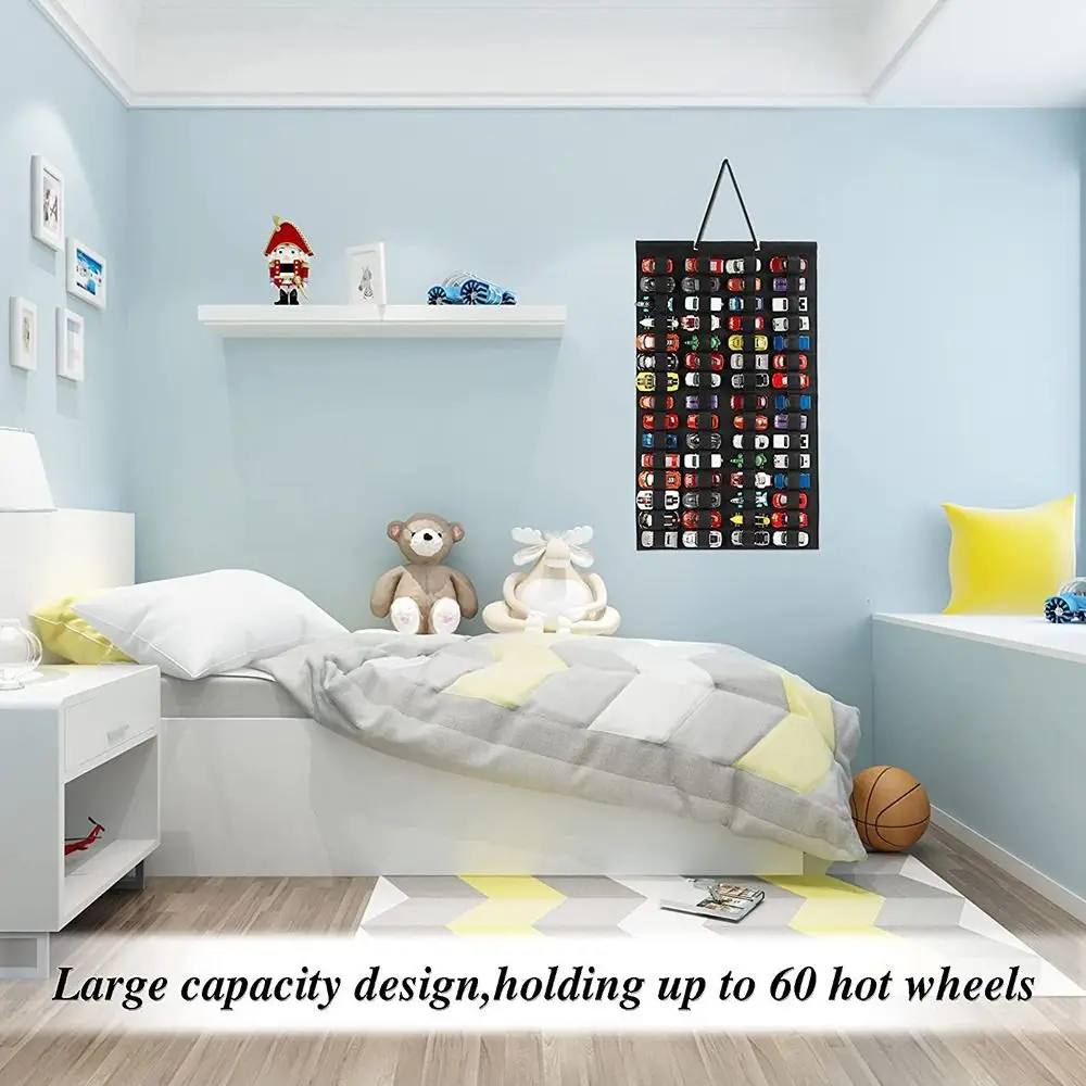 Hanging Organizer For Hot Wheels Wall Mount Model Car Toys Display Case Storage Box Bags Hold Up Toy Cars Kids Gift