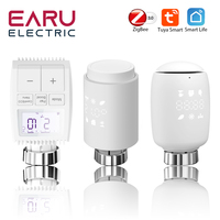 TRV Programmable Thermostatic Tuya Smart ZigBee Radiator Actuator Radiator Valve App Remote Temperature Controller Support Alexa