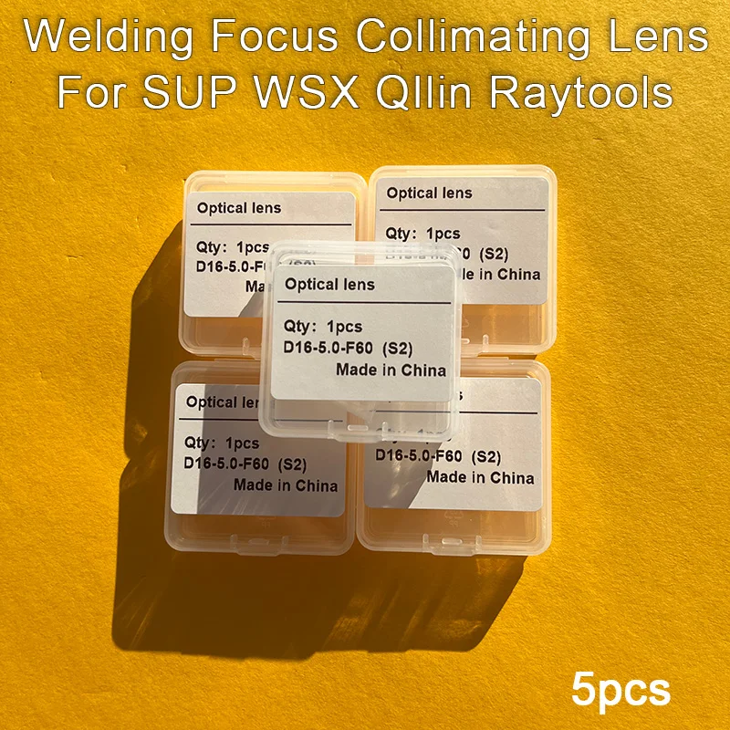 5 Stück, Shendao, S2 D20 4.5 F150 D20 3.0 F150 D16 5.0F60 D20 5.0F60 Schweißfokus-Kollimationslinse für SUP WSX QIlin Raytools – Detail 2