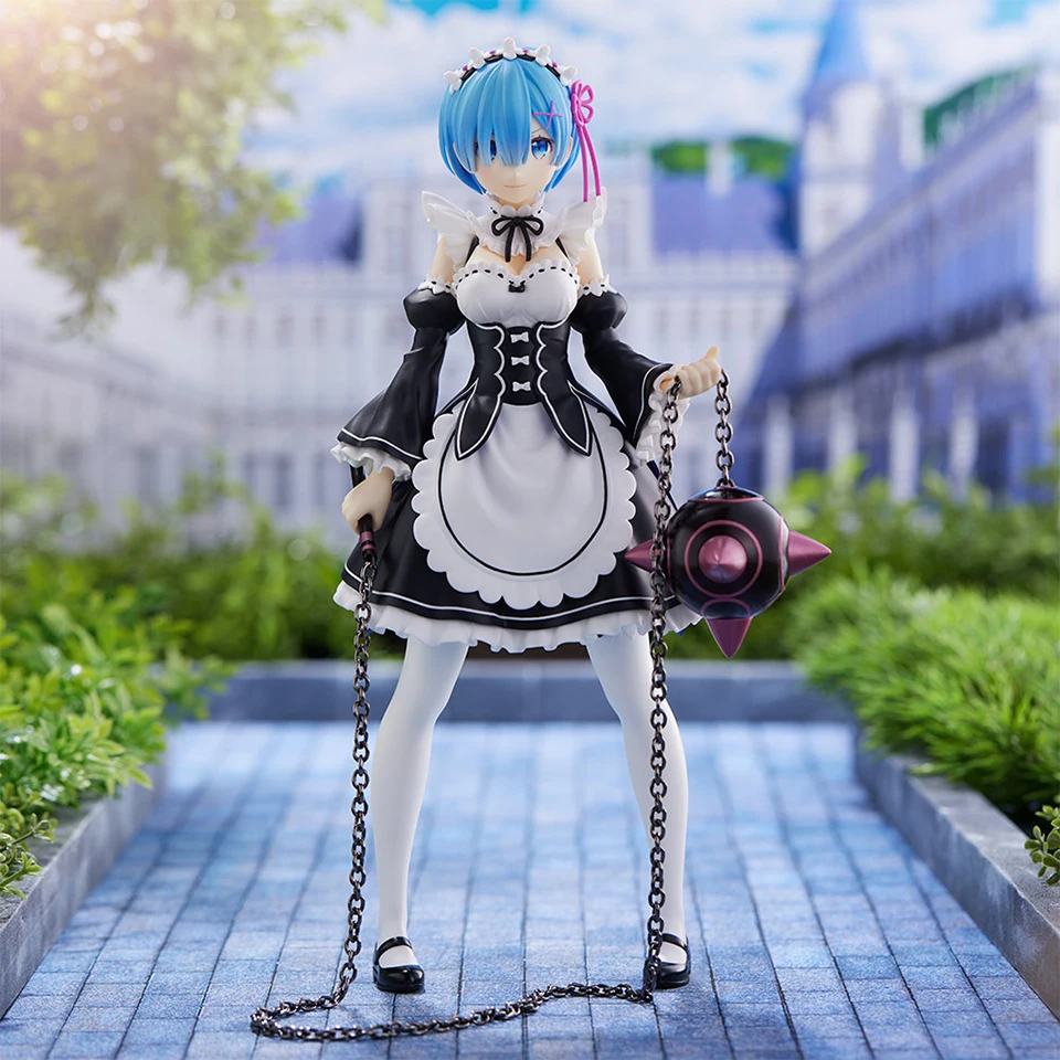 Oryginalne oryginalne Furyu Re: Zero zaczynając życie w innym świecie 30cm Rem Bunny Girls Ver PVC Model postaci lalki