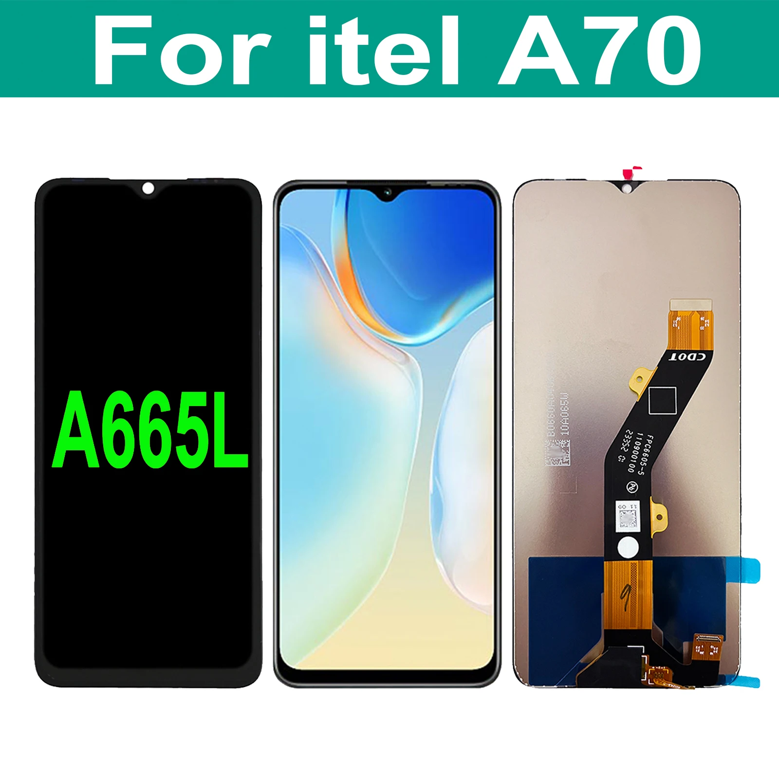 شاشة لمس LCD بحجم 6.6 بوصة لجهاز Itel A70 A665L – تقييم شامل ونصائح عملية لاستبدال الشاشة بسهولة