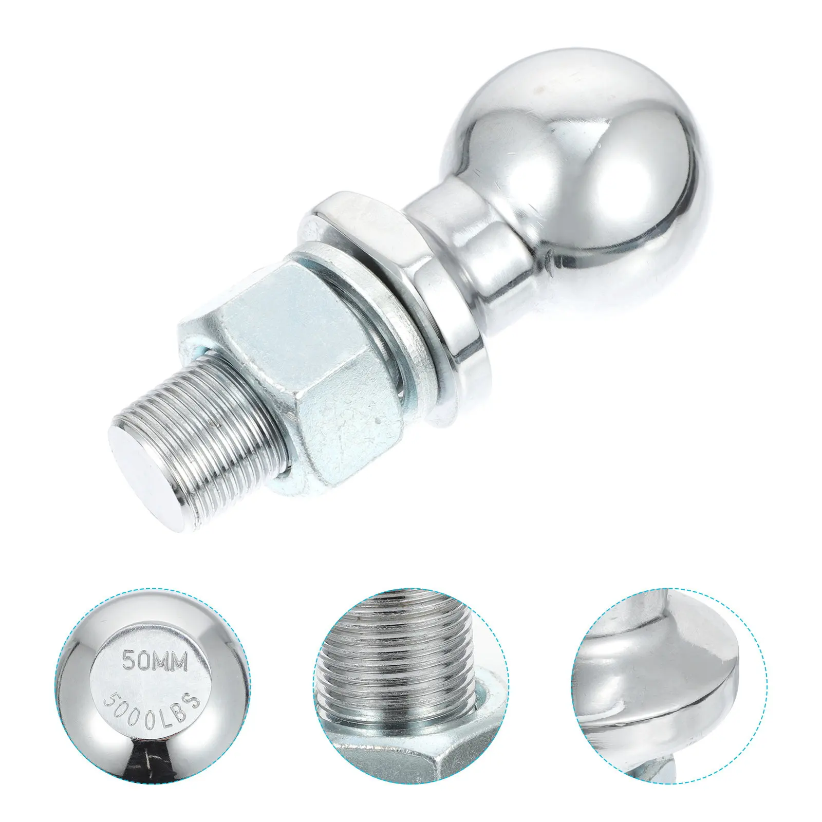 

Прочное хромированное крепление для прицепа 50 мм: стильный автомобильный комплект, фаркоп-шар для буксировки