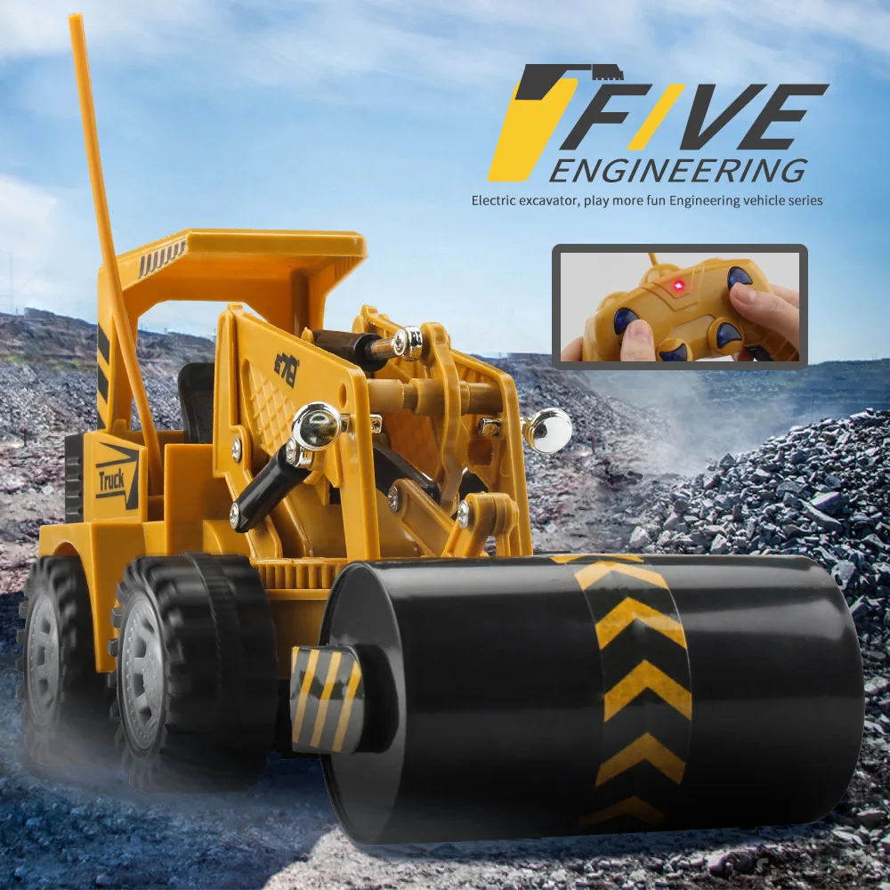 1/24 リモートコントロール掘削機トラック 4CH オープンロードカーエンジニアリング車両ワイヤレス車両子供のおもちゃクリスマスギフト