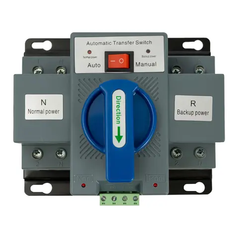 2P 63A ATS Dual Power Automatic Transfer Switch for Generator Changeover Switch 110V GCQ2-63/2