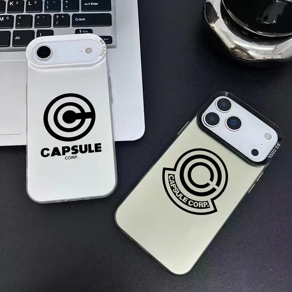 أزياء العلامة التجارية C-CapsuleS حالة الهاتف آيفون 17 16 15 14 13 12 11 برو ماكس الهواء ماتي الليزر أورورا للصدمات جراب هاتف