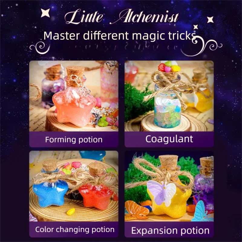 Kleiner Zauberer-Zaubertrank, Kinder-DIY-Zauberspielzeug, Kreative Experimente DIY-Dekorationsspielzeug Geschenk für Weihnachten/Geburtstag/Halloween – Detail 9