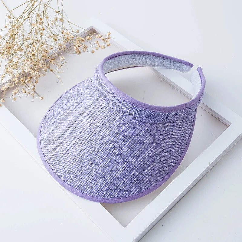 Womens Hollow Top Straw Sun Hat Wide Brim Full Face Versatile UV Protection Visor Cap For Summer Seaside Beach Outdoor Travel