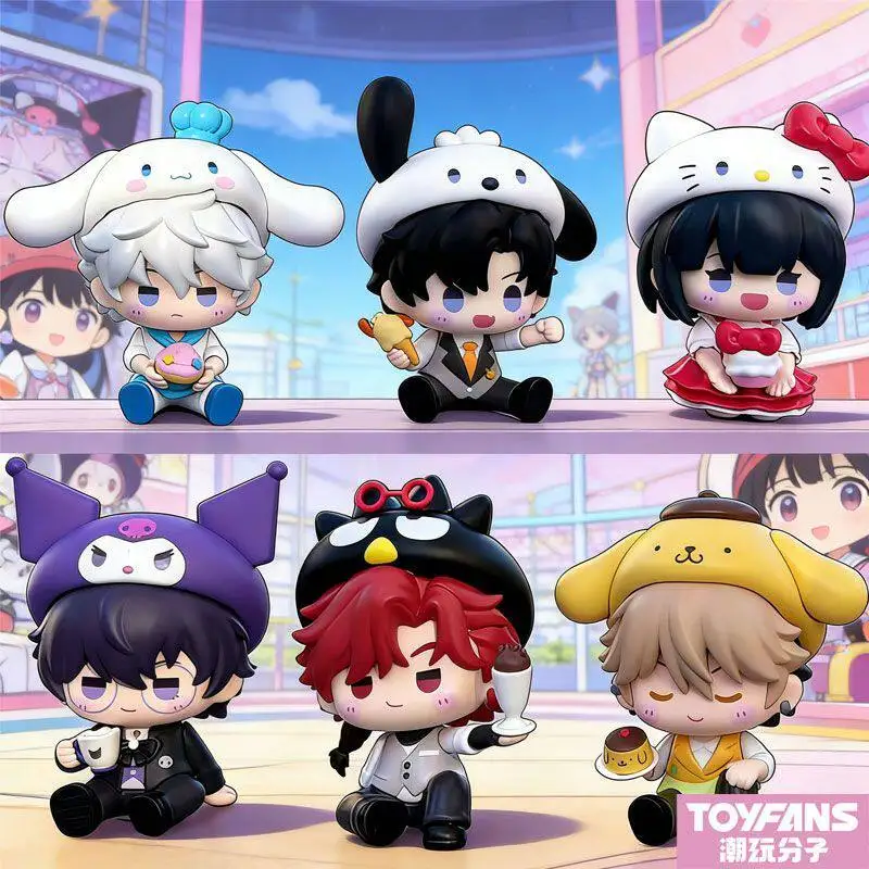 Link Click X Sanrio Sweet Time Mini Mystery Blind Box Gifts Toy Model Anime Figures Collect Ornaments view 2