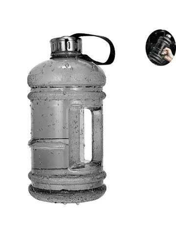 2.2L/73OZ Half Gallon Water Bottle Large Leak Proof Sports Ton Cup with Handle Plastic Drinking Water Container for Gym Outdoors