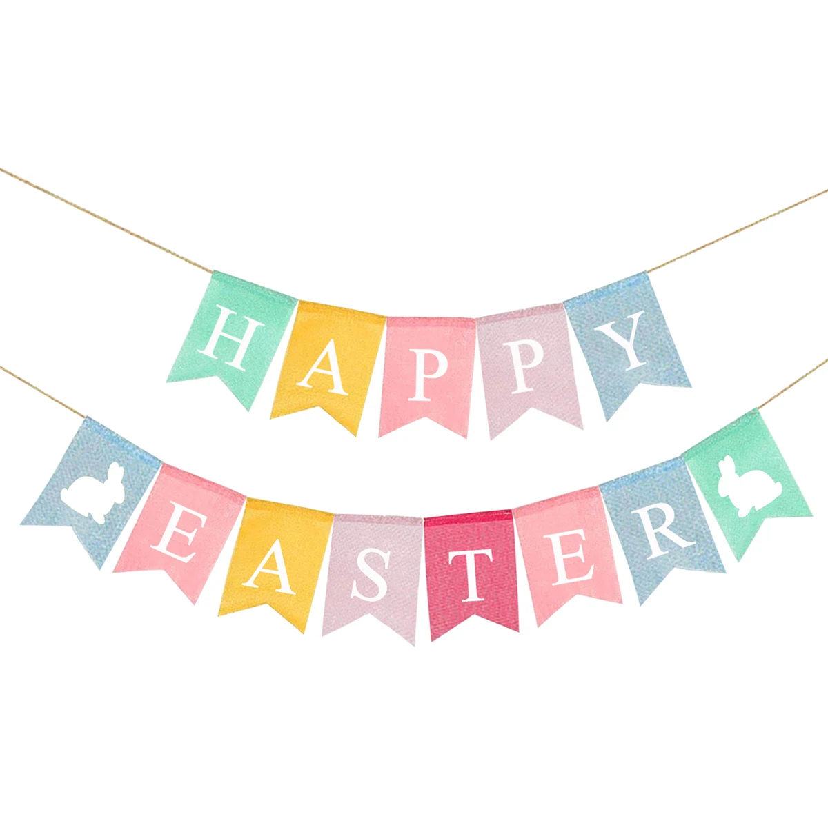 

Swallow Tail Decorative Hanging Easter Party Flags Festive Atmosphere Unique Bunting Banner Fun Easter Banner Color