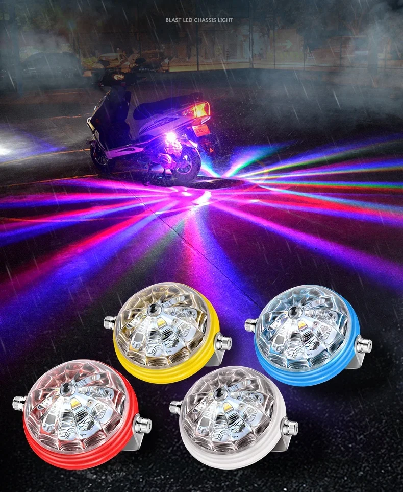 

Streamer 12v Colored Motorcycle Chassis Lights Motorcycle Light Modified Strobe Light Decorative Lights Colorful