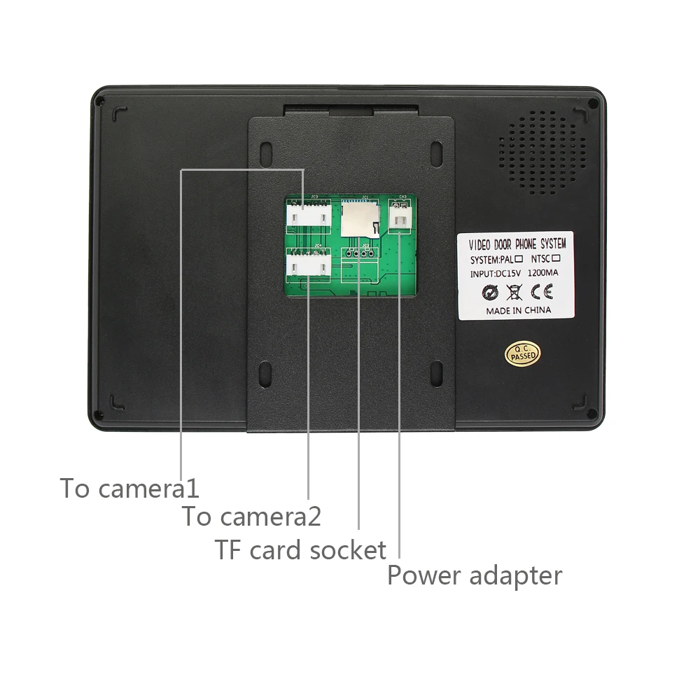 Building Video Intercom System 7 inch Tuya WiFI 1080P Doorphone Door Camera Apartment Villa AHD Video Doorbell With SD Card Slot