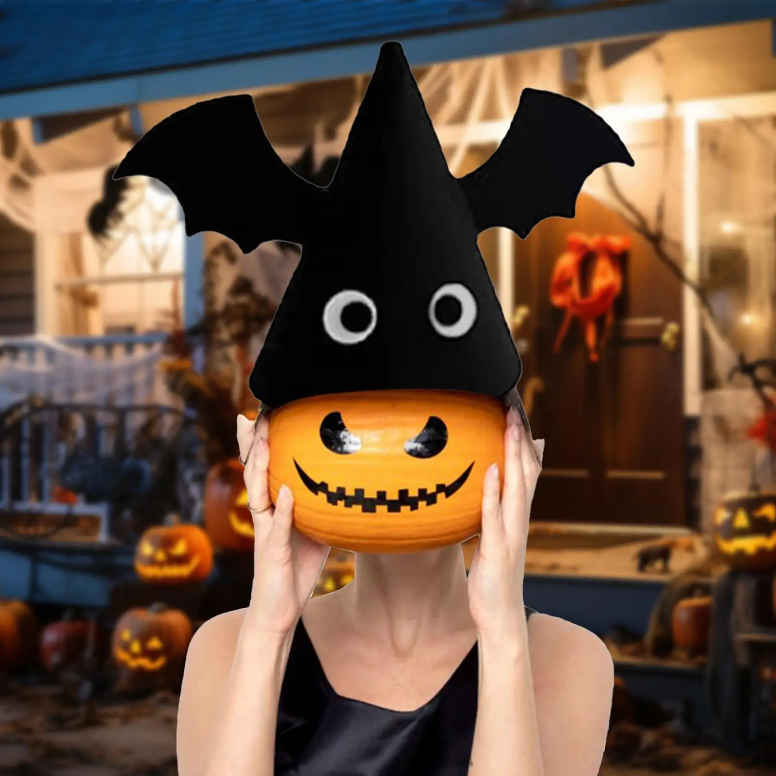 Copricapo decorativo per cosplay con cappello da pipistrello per giochi di ruolo di carnevale di festival