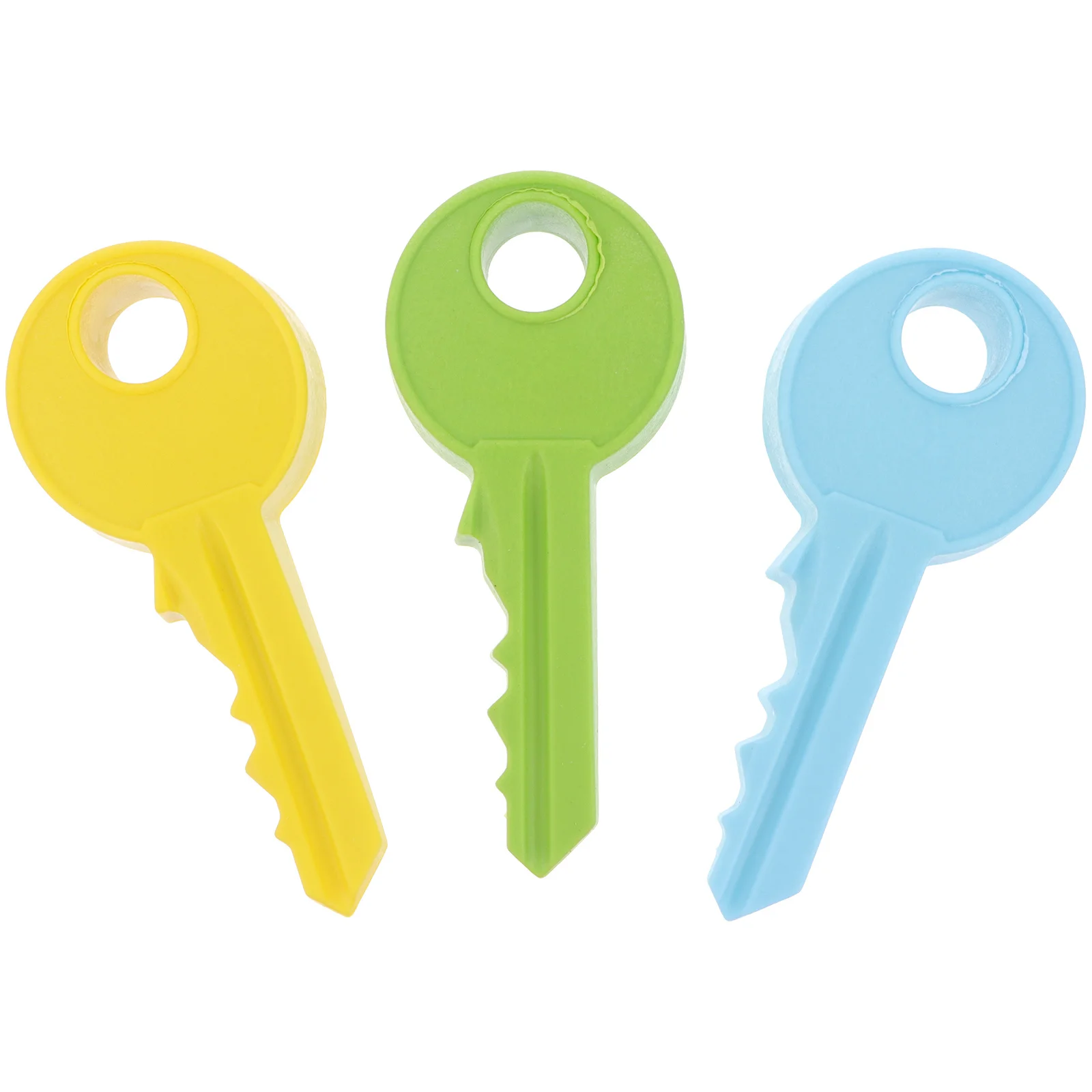 

3Pcs Creative Key Shape Door Stop Wedge Anti-Skid Silicone Home Pinch Guard Finger Protector