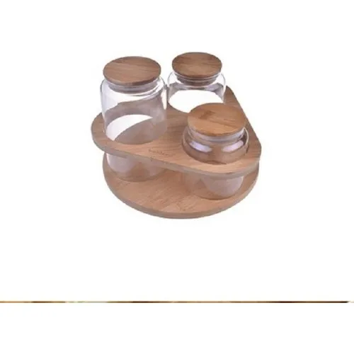 Bambum Malena 4 Piece Glass Spice