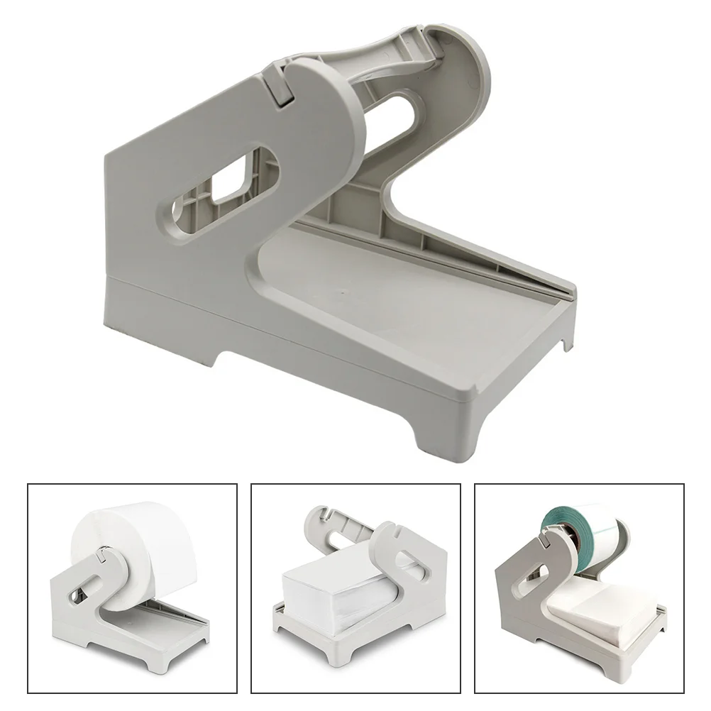 Thermal Bracket Circle Stickers Label Tag Business Desktop Stand Round Holder Plastic Paper Multi-function