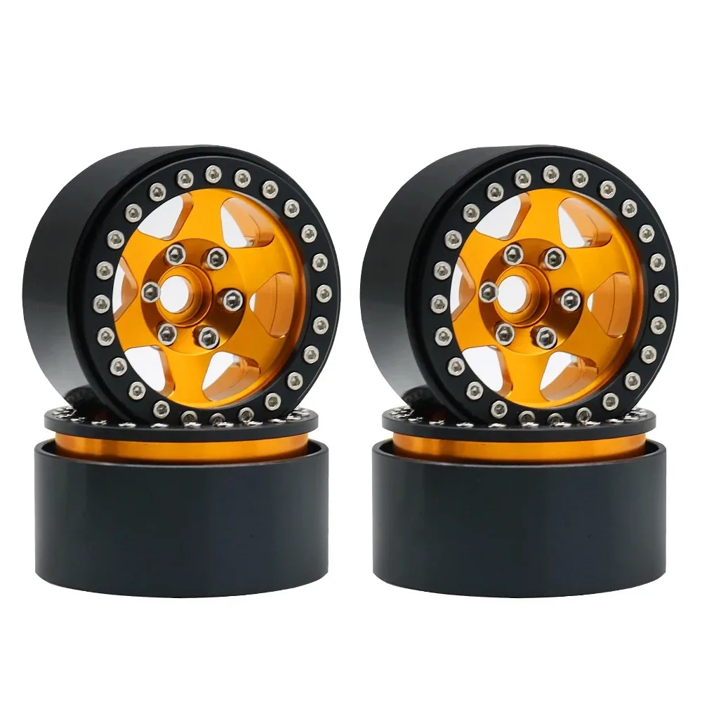 

Metal 6 Spokes 1.9 Inch Beadlock Wheel Hub Rim for 1/10 RC Crawler Axial RBX10 SCX10 90046 Capra 1.9 UTB TRX4 RedCat D90