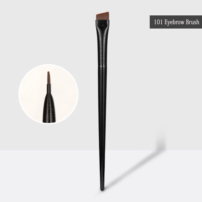 Novo 2 pçs/set Pincel de Contorno de Sobrancelha Pincel de Delineador de Sobrancelha Portátil Pequeno Angular Pincel de Delineador de Sobrancelha Mulheres Maquiagem Ferramentas Cosméticas