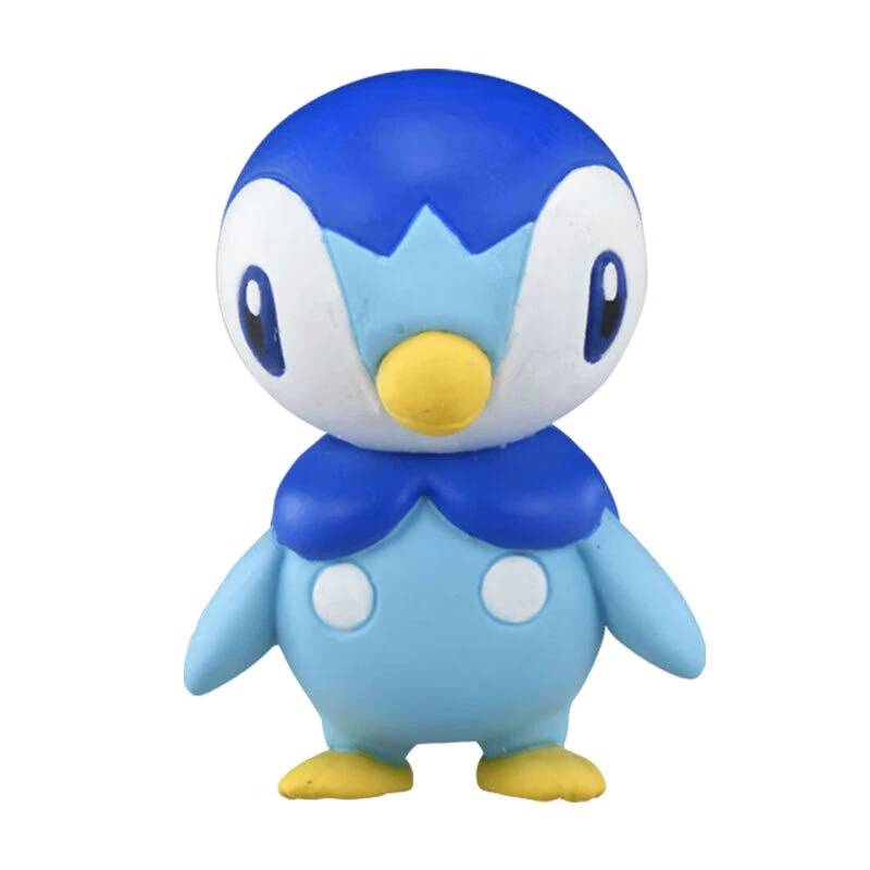 TOMY Pokemon Piplup model Prinplup Empoleon evolution chain figure Kawaii animation game peripheral toys childrens birthday gift