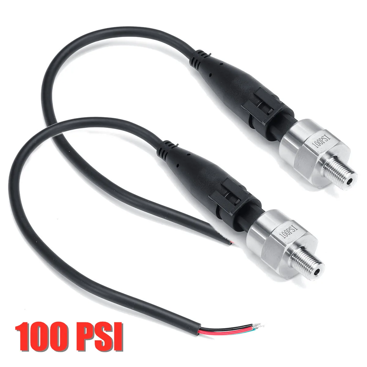 1/2PCS 5V 1/8NPT 100Psi / 150Psi Stainless Steel Oil Fuel Air Pressure Transducer Transmitter Sensor For Oil Fuel Diesel