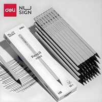 DELI Graphite Pencils 10pcs - HB & 2B Black Wood Writing Pencils for Office & School Supplies