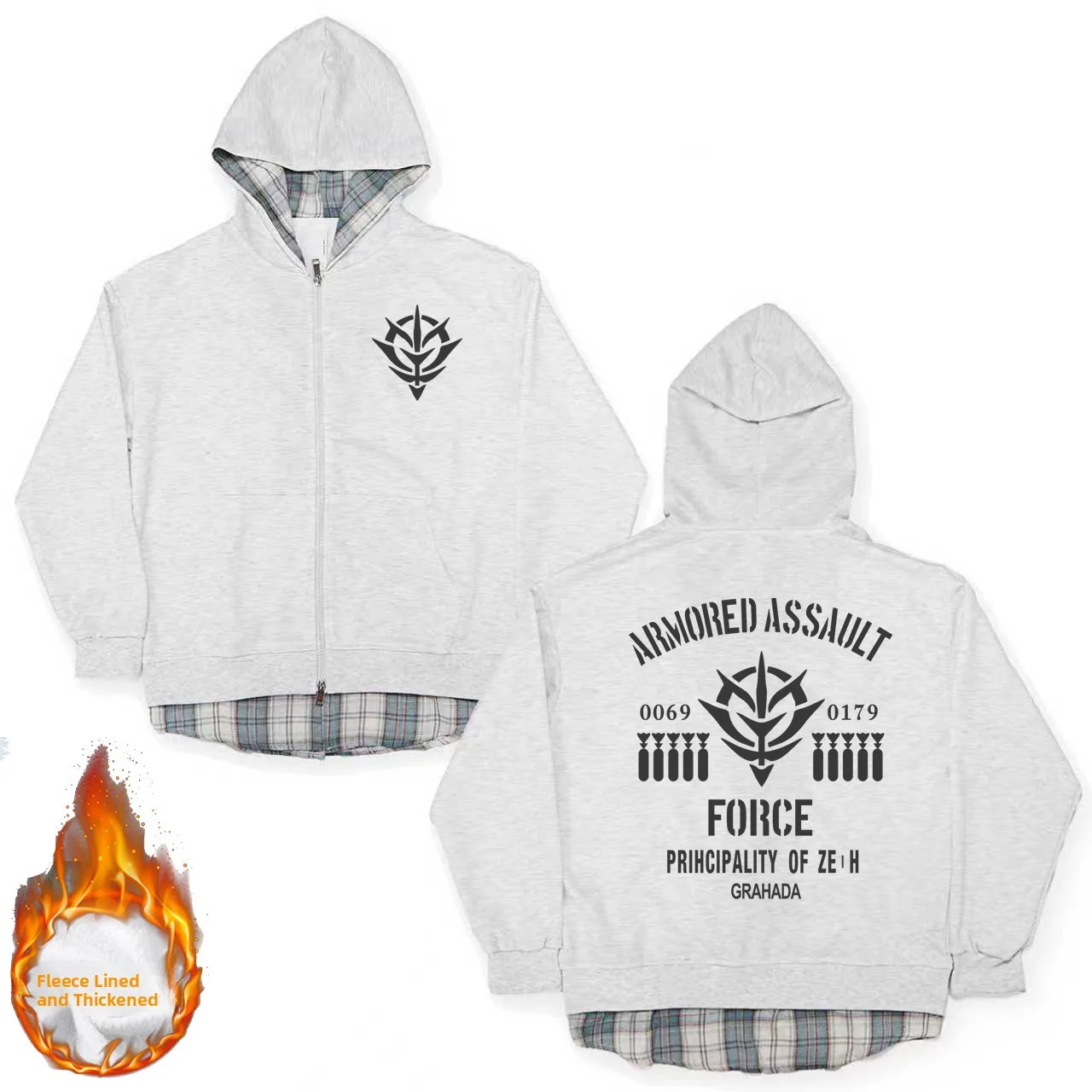 

Аниме-куртка-худи из утолщенного полиэстера для осени и зимы, любимая модель студентов, унисекс, с защитой от сминания, на молнии