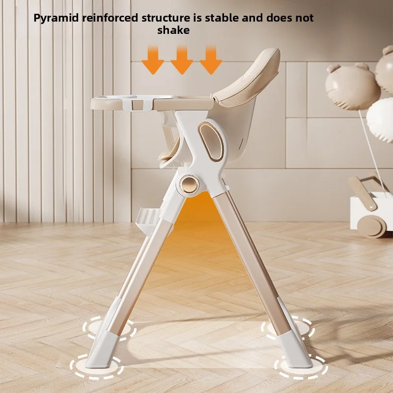 Foldable & Portable Baby High Chair - Home Use Infant Growth Learning Seat, Multifunctional Dining Chair, Eco-Friendly & Durable