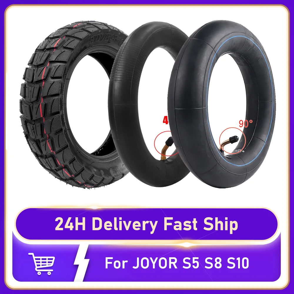 

LCQPTW 80/65-6 Off road Outer Tire Inner Tube for Joyor S5 S8 S10s S series Electric Scooter Road Inflatable Tires Accessorie