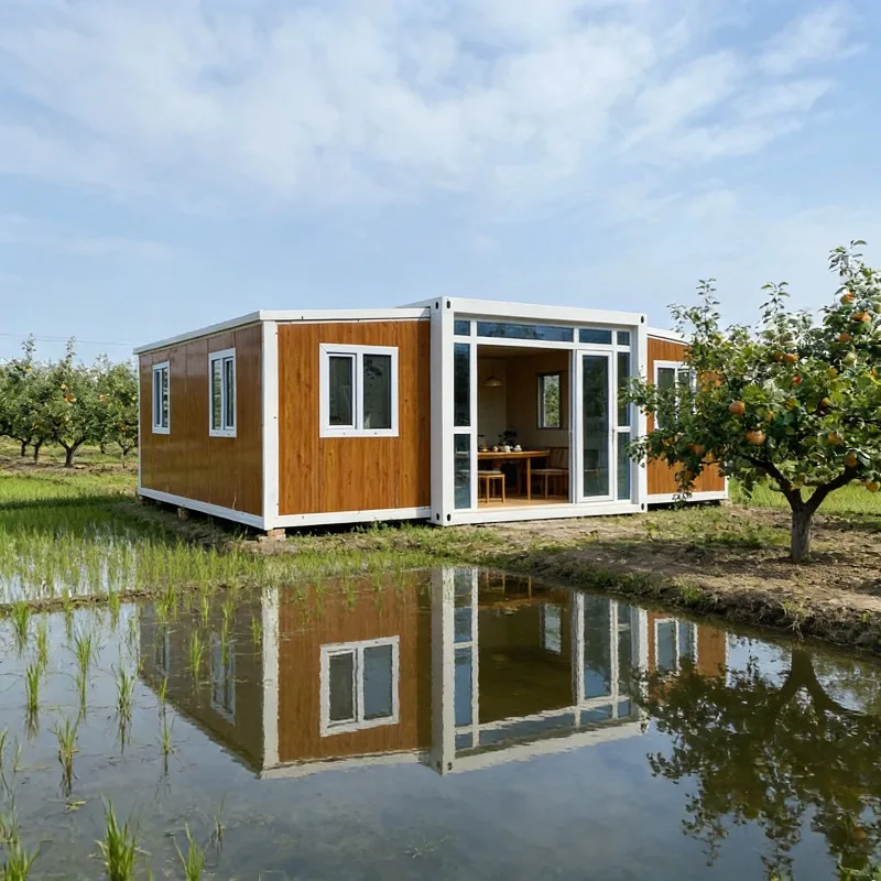 Foldable Expandable Container House 3 Bedroom Sleeping Home Modular Villa for Hotel Capsule Outdoor Use