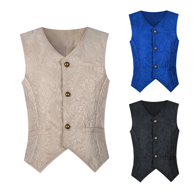Conjunto de disfraz de Príncipe eduardiano victoriano Medieval, camisa renacentista Steampunk, chaleco, pantalón de cuero gótico, traje de Halloween