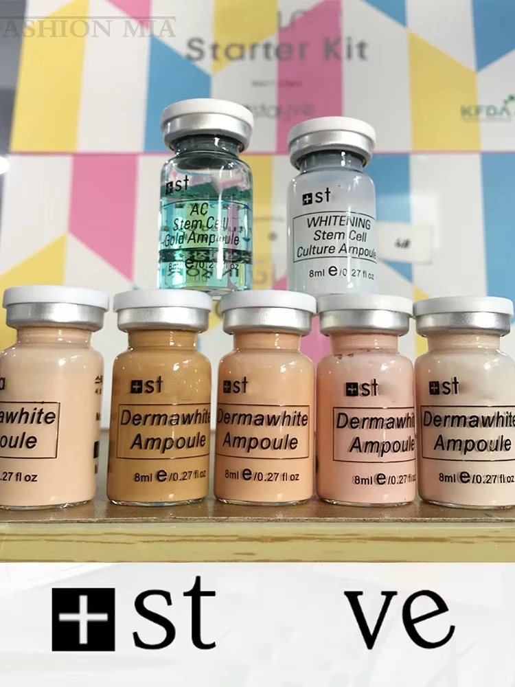 Koreański zestaw 8ml BB Cream Ampoule Skin Booster Kit, nawilżający krem z kwasem hialuronowym, podkład dla kobiet i mężczyzn, pielęgnacja skóry. — 2
