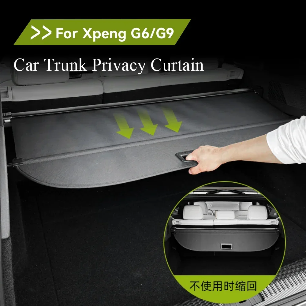 

For Xiaopeng G6 G9 Xpeng G6 Car Trunk Privacy Curtain Rear Trunk Partition Panel Interior