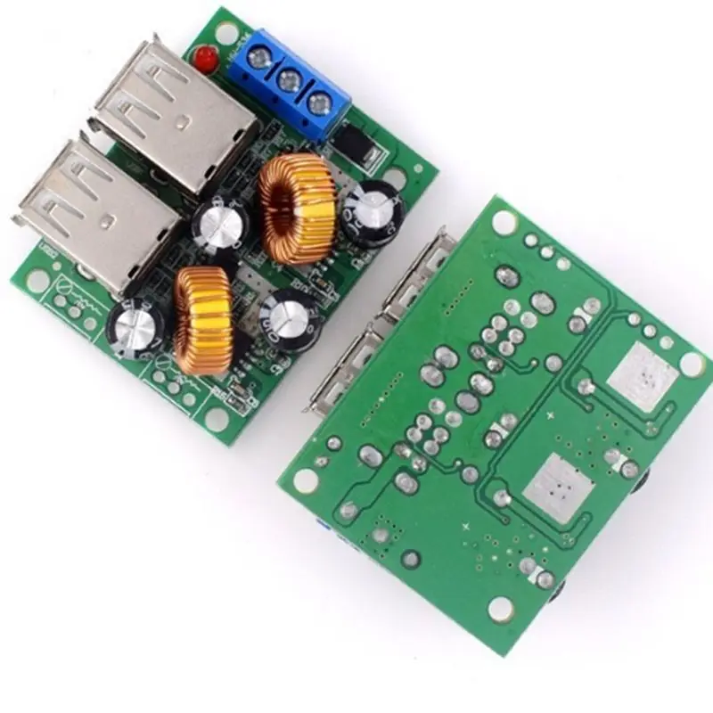 A37T DC 12V 24V 40V to 5V 5A A5268 Step-Down Power Supply Converter Board Module 4 USB Port for Car MP3 Phone