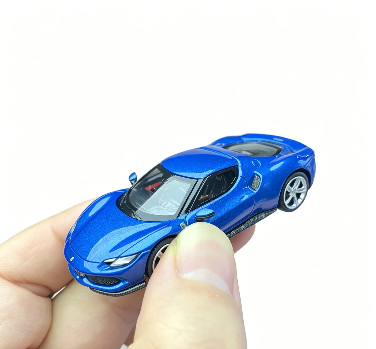 

296 GTB BLUE CORSA 1/64 DIECAST MODEL CAR BY BBR MODELS BBRFER64004 Model Car Limited Edition Alloy