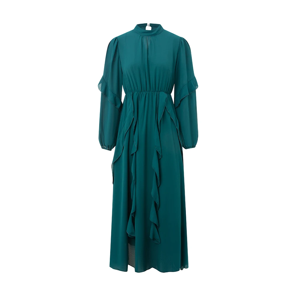 

Платье JHJN, юбка, женское многослойное платье с краем листьев лотоса, романтический темперамент отпуска, превосходное качество, стиль, роскошный бренд