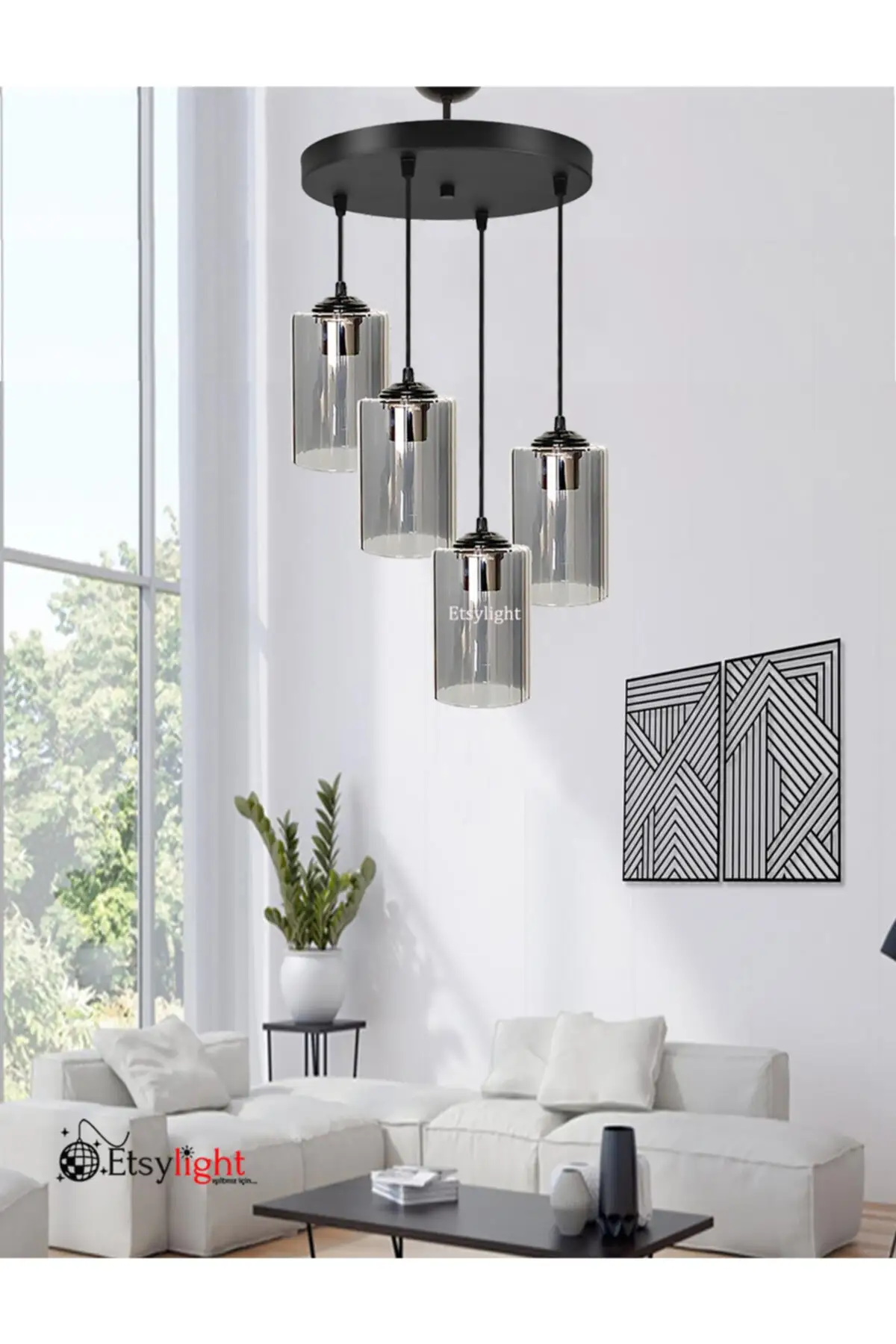 

DOLBOVI Dora Black luxury 4 Antre, hall glass chandelier