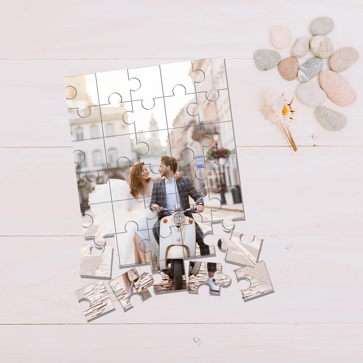 

Creative Custom Photo Personalized Picture Mosaic Personalised Decompression Puzzles Custom DIY Personalised Photo Puzzles